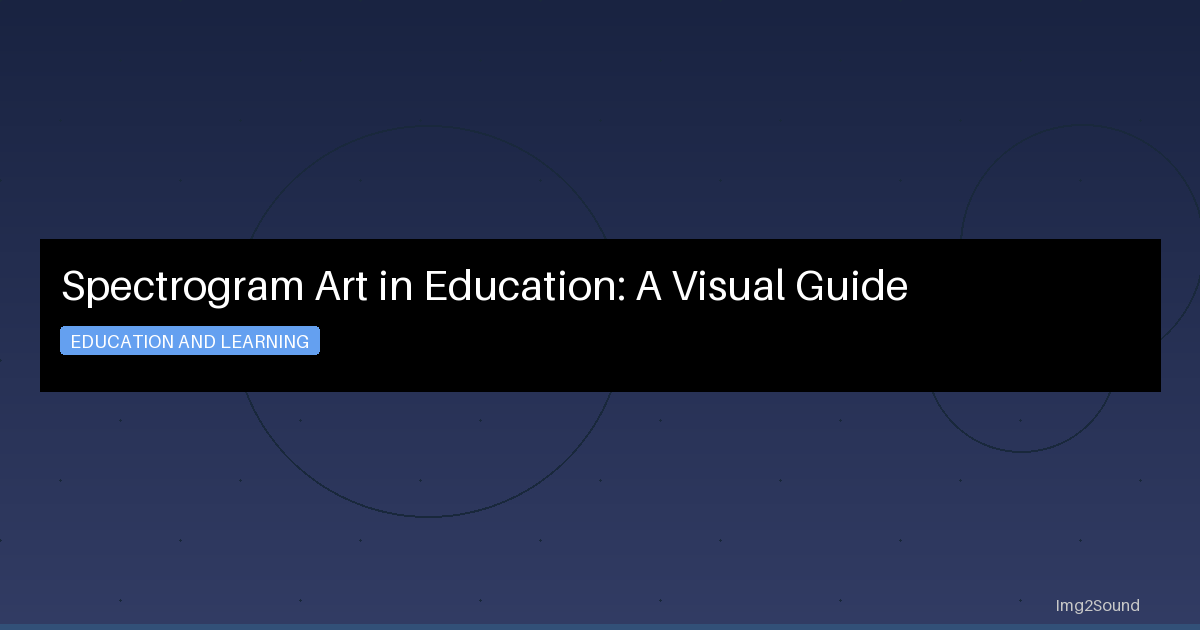 Spectrogram Art in Education: A Visual Guide